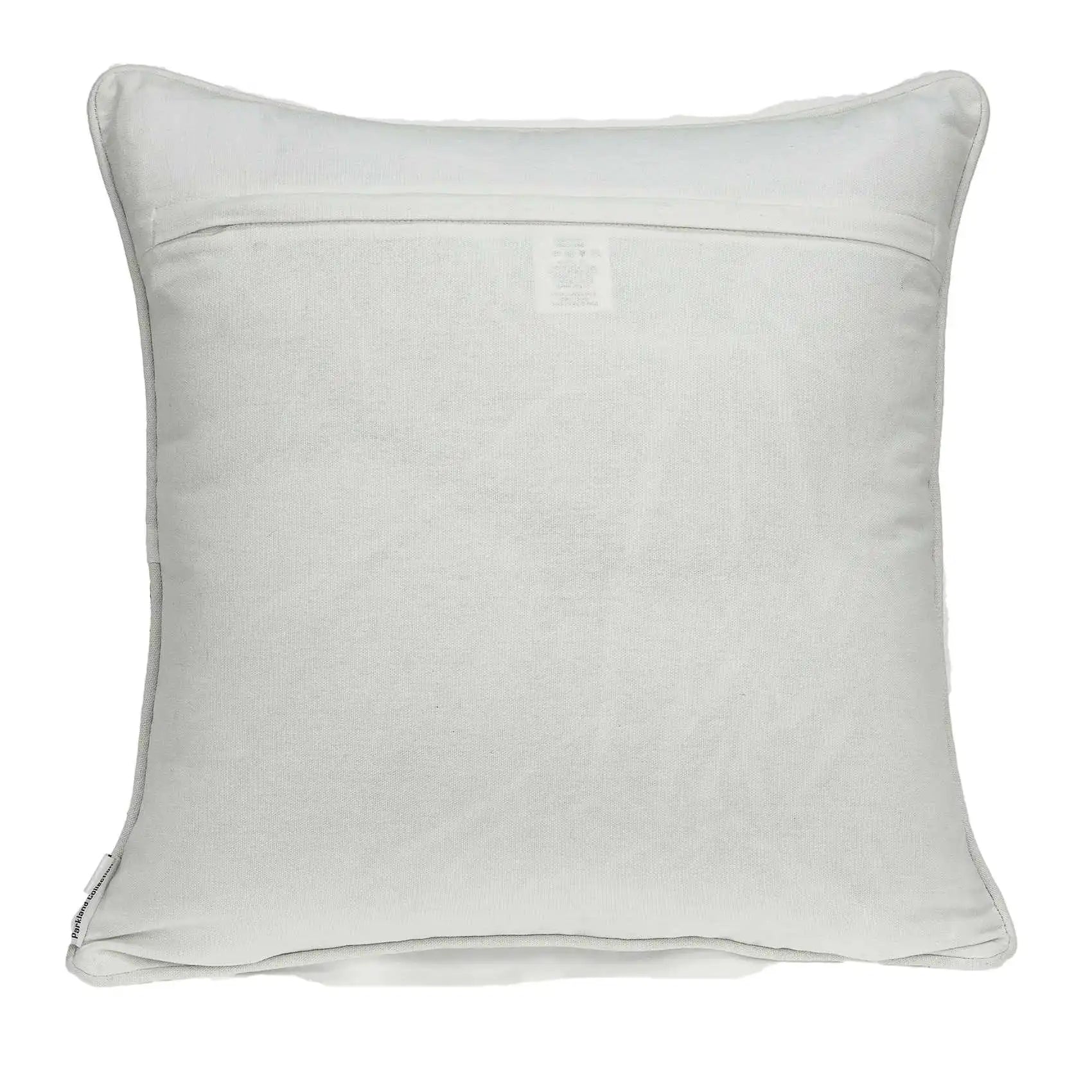 HMS 20\" Gray and Orange Braided Cotton Throw Pillow Decorative & Stylish Pillow for Home Decor