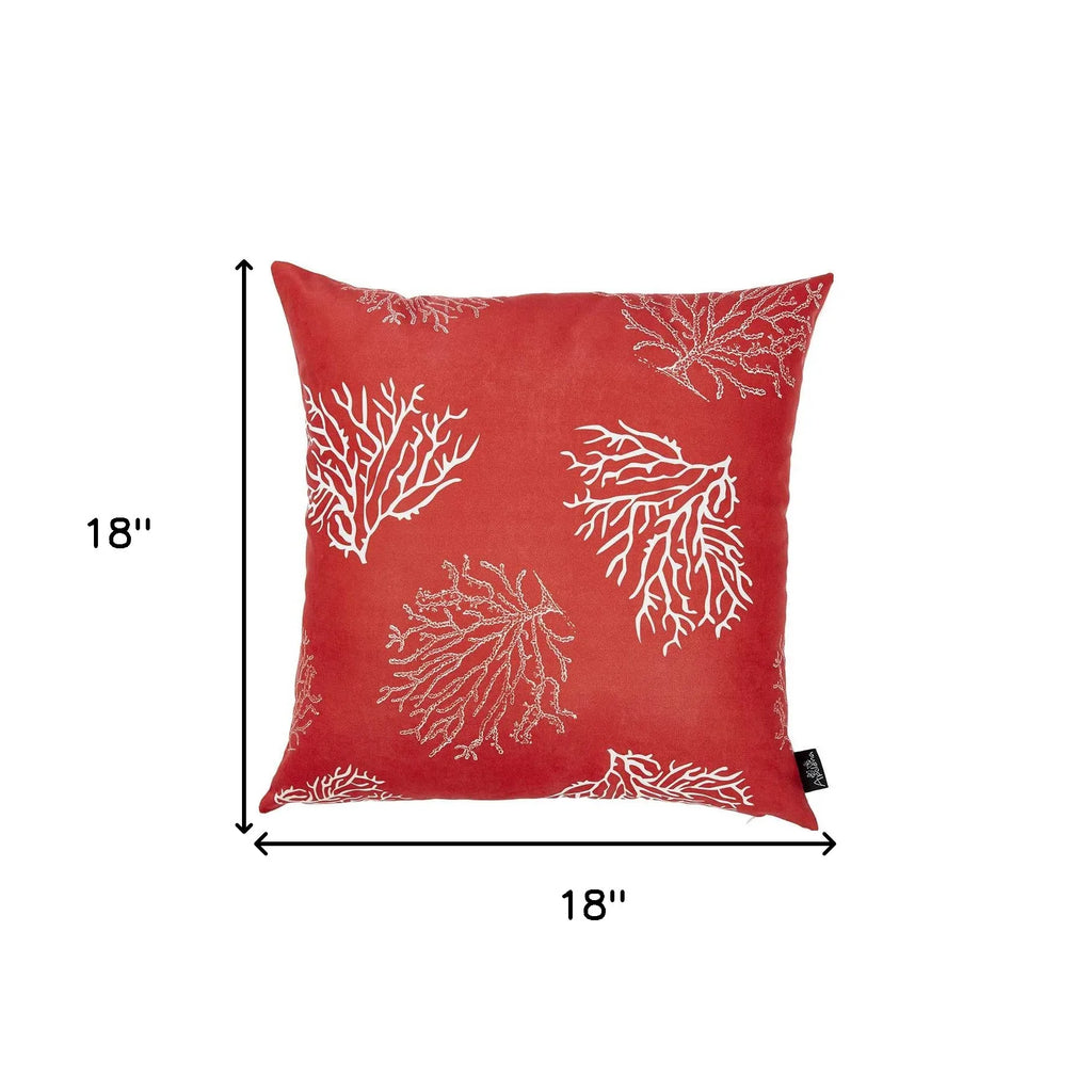 HMS 18\" Red White Geometric Fabric Throw Pillow Cover High Soft Square Cushion Protector for Home Modern Sofa Cushion Cover