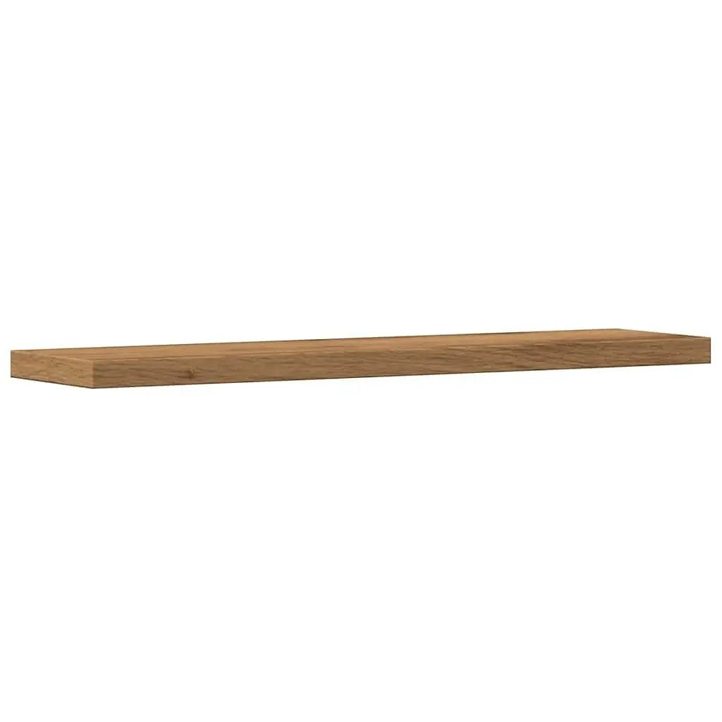 W2B VidaXL Set 4 Artisan Oak Engineered Wood Wall Shelf Rustic Vase for Home Decor for Wedding Living Room Wardrobe Jewelry