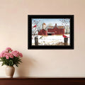 HMS Winter Friends 3 Black Framed Print Wall Art Home Decorative Item