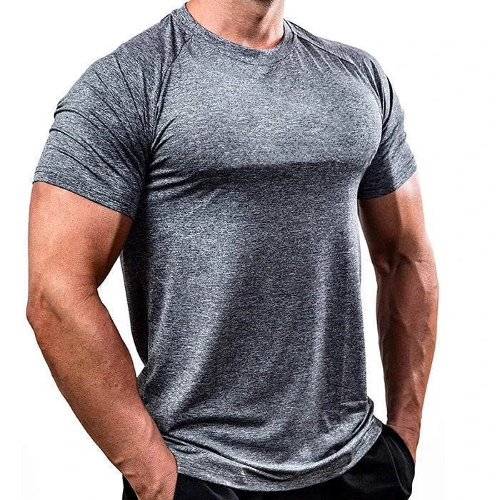 Custom Gym T-shirts Gym Compression Tshirt Breathable Raglan Sleeve Shirts With logo