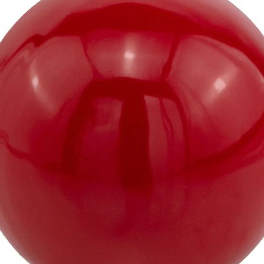 HMS 4\" Red Aluminum Luxury Orb Tabletop Sculpture Handicraft Metal Deer Design for Home Wall Decor Modern Wedding Art