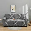 Geometric Printed 3-Seater Anti-Wrinkle Sofa Slipcover Waterproof Polyester Furniture Protective Cover for Pets
