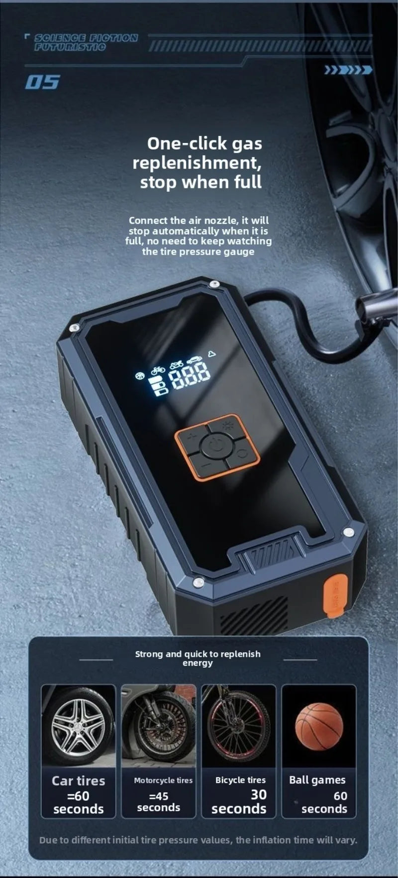 3000A Car Jump Starter 99800mAh Portable Battery Booster Air Compressor 12V Auto Emergency Start Power Bank With LED Light