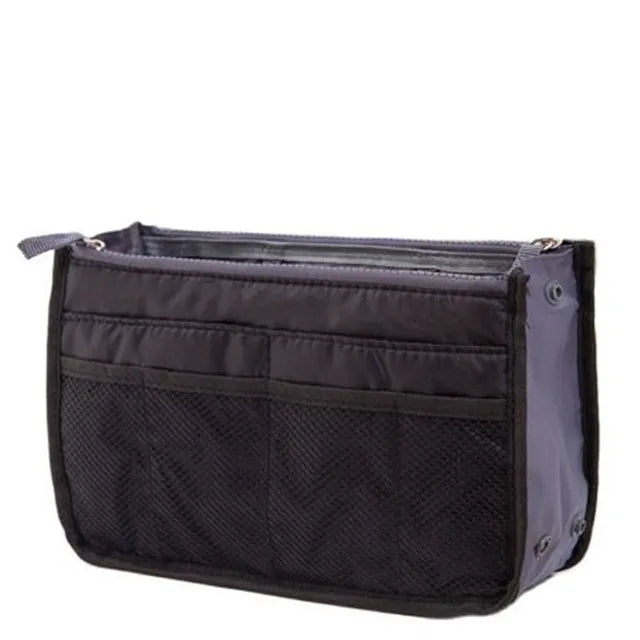 Organizer Insert Bag Women Nylon Travel Insert Organizer Handbag Purse Large liner Lady Makeup Cosmetic Bag Cheap Female Tote