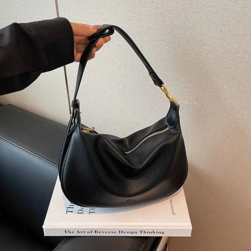 Luxury Brand Famous Designer Leather Diaper Bags For Women Elegant Classic Large Capacity Minimalist Shoulder Bag Paris