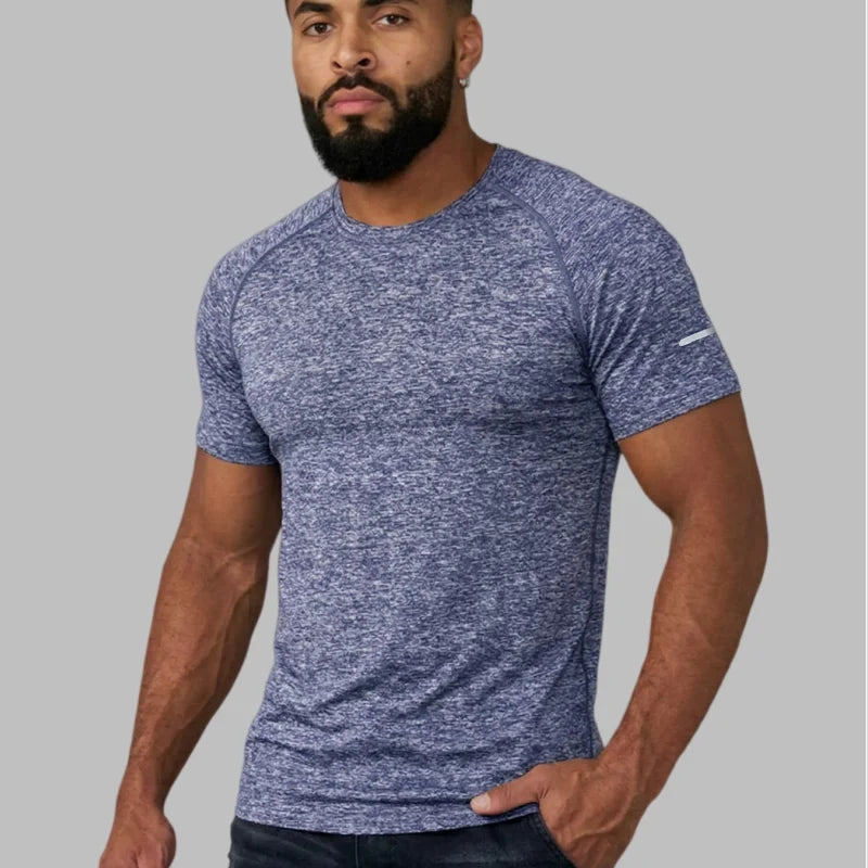 Men Compression Running T Shirt Fitness Tight Short Sleeve Tshirt Training Jogging Shirts Gym Sportswear Quick Dry Men's T shirt