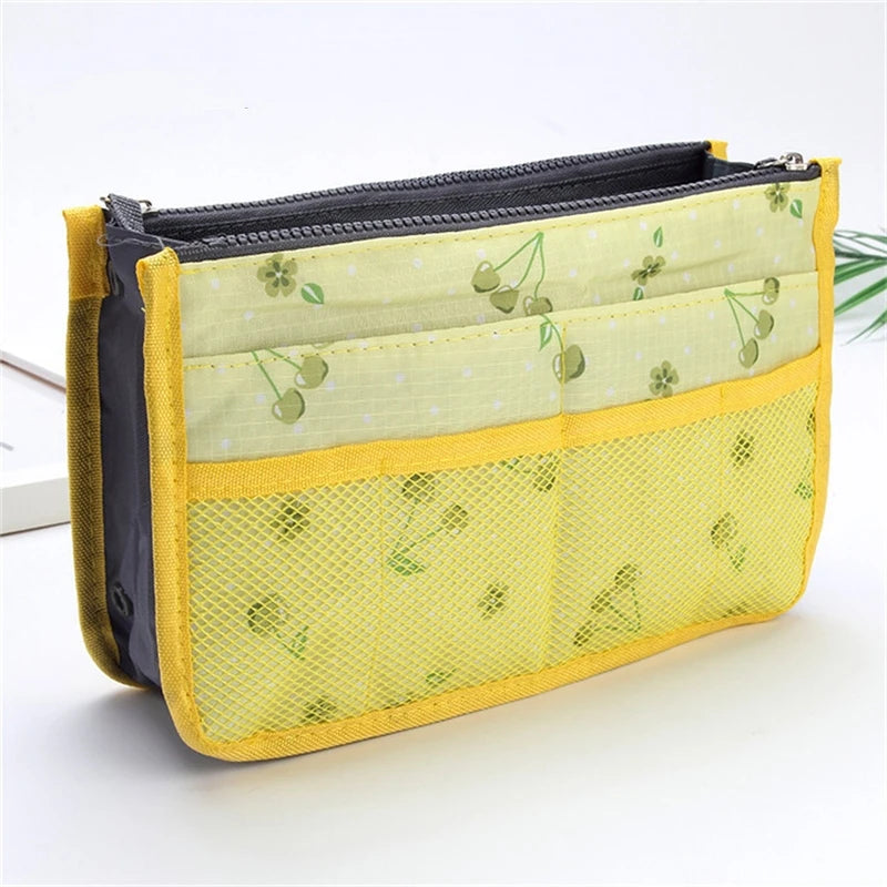 Organizer Insert Bag Women Nylon Travel Insert Organizer Handbag Purse Large liner Lady Makeup Cosmetic Bag Cheap Female Tote