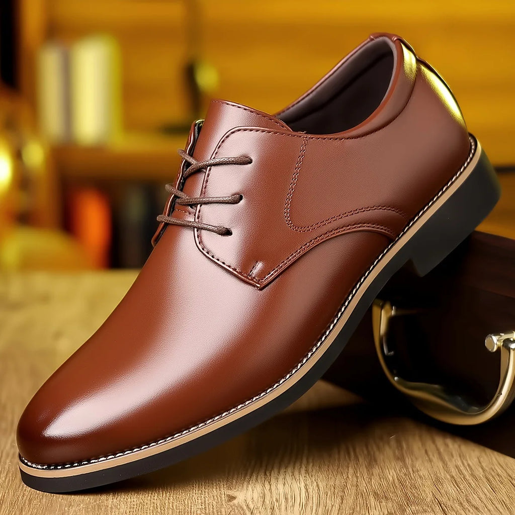 New Large Size 38-48 Men's Dress Shoes Fashion Soft Sole Men Fashion Leather Shoes Male Designer Casual Wedding Shoes Man