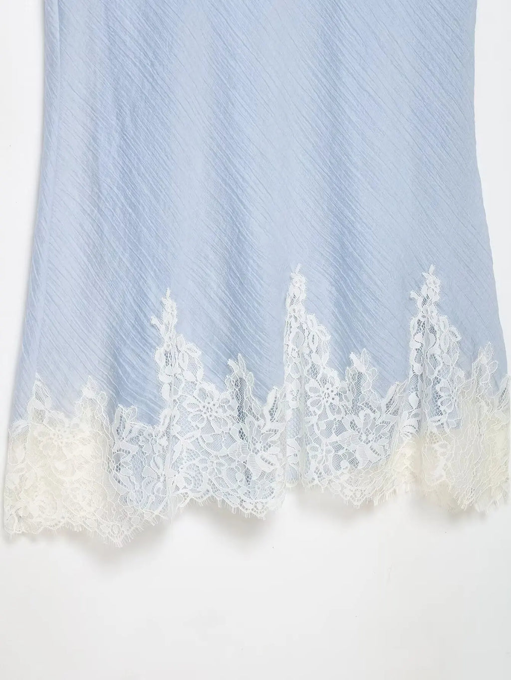 KONDALA Casual Chic Lace Skirt Set Women Holidays Summer Sky Blue Camisole,Midi Skirt 2026 Trendy Beach Leisure Street Skirt Set