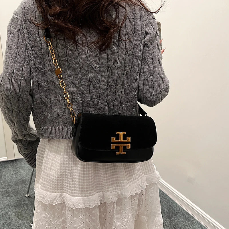 Luxury Leather Diaper Bags For Women Designer Crossbody Shoulder Purse Elegant Ladies Tote Handbag Classic Fashionable