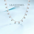 Platinum PT950 quality 3/9CT Moissanite Necklace for Women Sparkling Pendant Wedding Jewelry Round Cut Necklace Clavicular chain