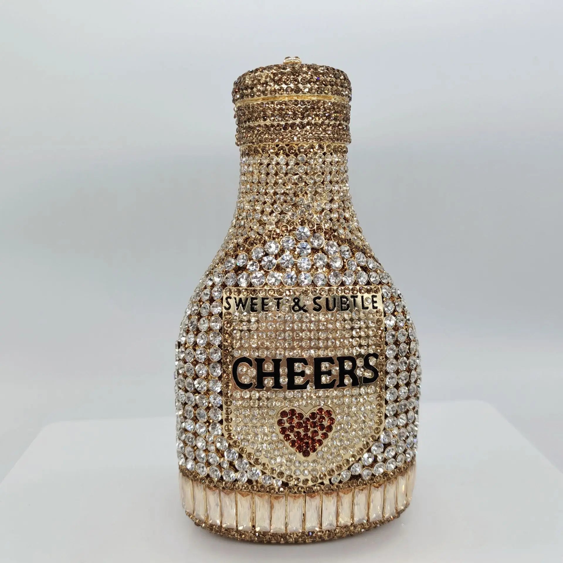 Champange Bottle bag Purses New Luxury Women Prom Dinner Crystal Clutches Diamond Lady Handbags Party Wedding Dinner bag