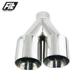 Universal Modify Exhaust Y Pipe tip 2.5 inch to 4 inch Stainless Steel muffler tailpipe Auto Accessory