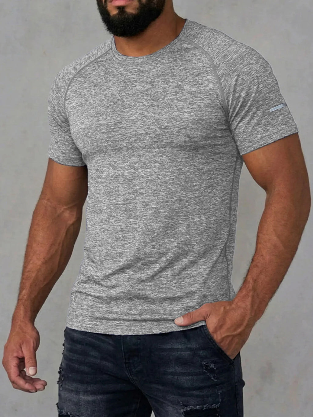 Men Compression Running T Shirt Fitness Tight Short Sleeve Tshirt Training Jogging Shirts Gym Sportswear Quick Dry Men's T shirt