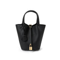 Bucket bag, genuine leather women's bag, vegetable basket bag, mommy bag, bride's wedding bag, light luxury high-end handbag