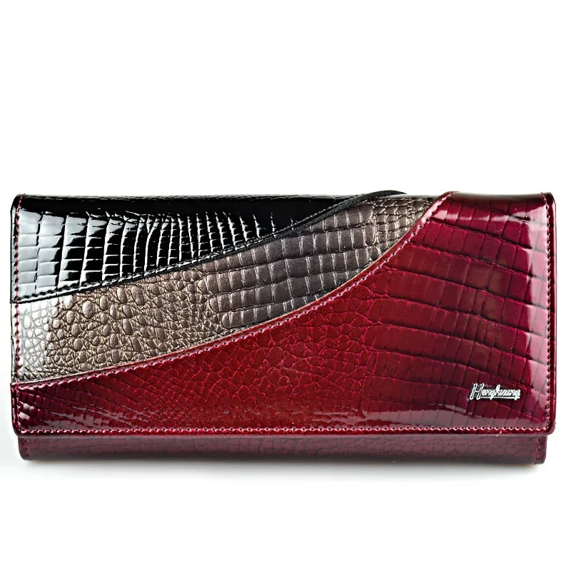 HH Women Wallets Brand Design High Quality Leather Wallet Female Hasp Fashion Alligator Long Women Wallets And Purses