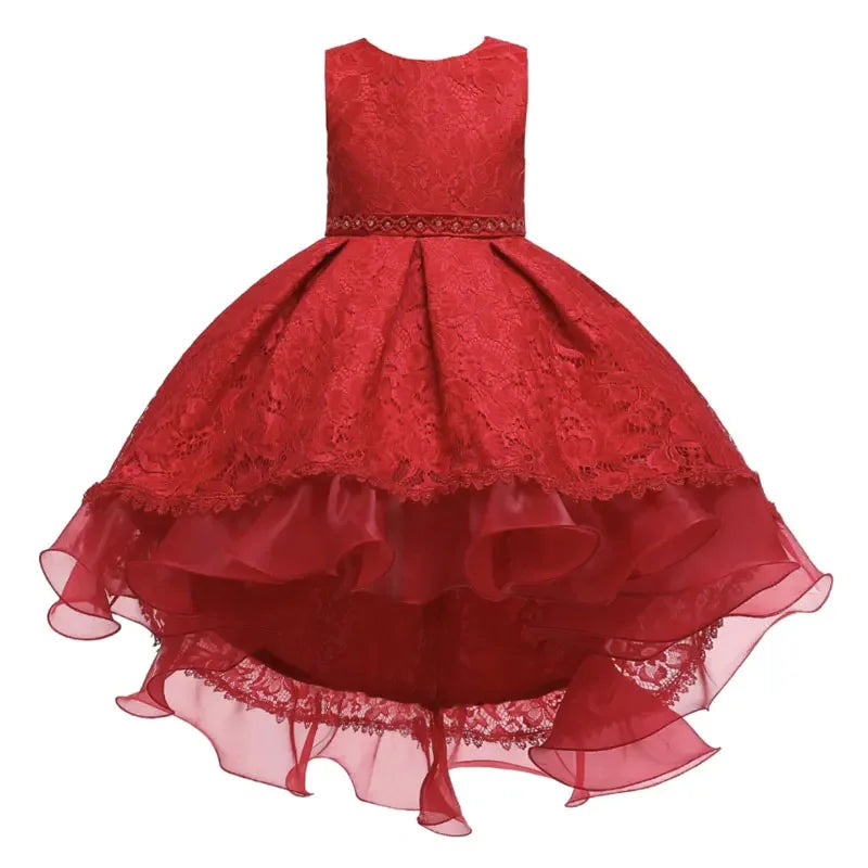 Four Seasons Children Clothing Girls Dresses Fashion Princess Dress for Girls Sleeveless Kids Flower Girl Dresses 3-13 Years