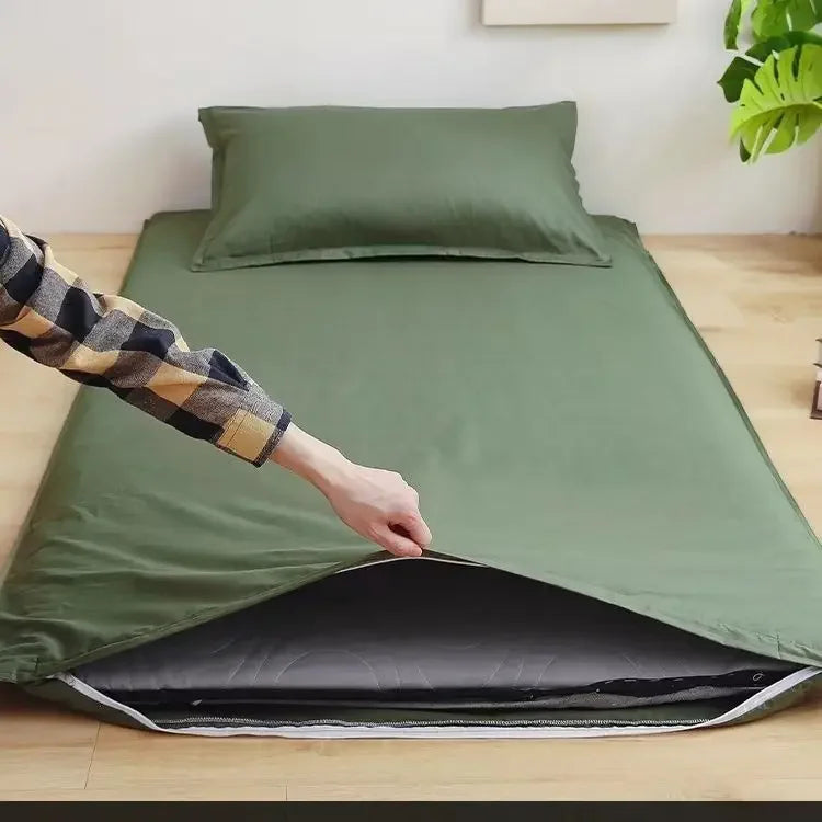 WASART 360° fully enclosed with zipper mattress protector cover student baby single double bed sheet protection pad 90/150cm