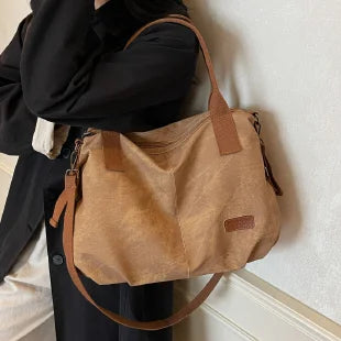 Luxury Fashion Diaper Bags For Women: Classic Designer Leather Shoulder Bag, Elegant Simple Vintage Fashionable Large Tote