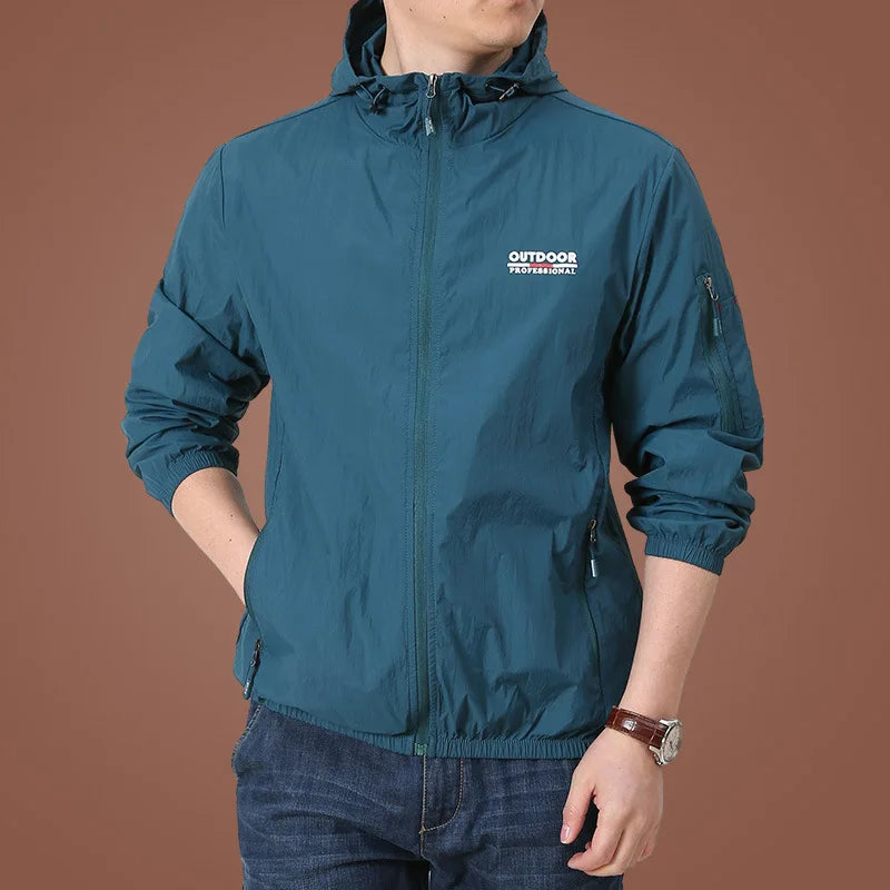 Summer Sun Jacket Men Outdoor Clothing Quick Dry Skin Coat Men Sports Sunscreen Cycling Hiking Fishing Camping Jacket