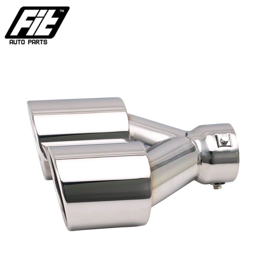 1PCS Exhaust Pipe 3'' inlet 4" outlet Universal Car Dual Muffler nozzle Tips Stainless Steel