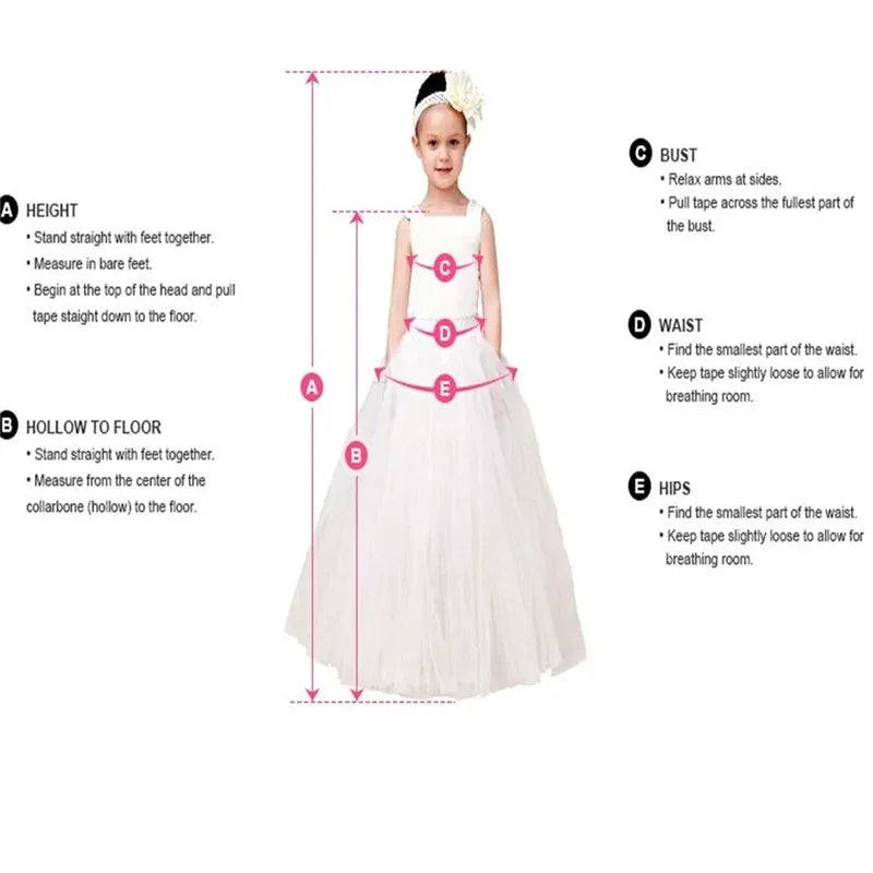 Puffy Flower Girl Dresses For Wedding Kids Pageant First Communion Dress