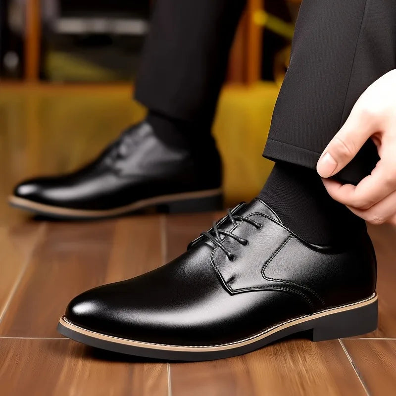 New Large Size 38-48 Men's Dress Shoes Fashion Soft Sole Men Fashion Leather Shoes Male Designer Casual Wedding Shoes Man
