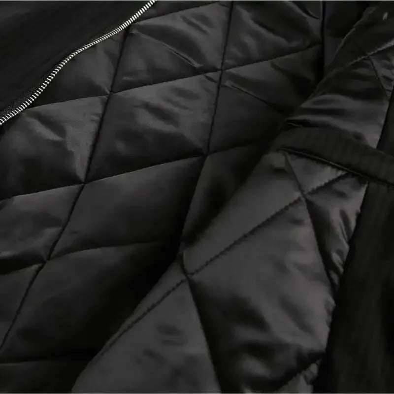 Unisex Winter Warm Fur Collar Hooded Quilted Padded Jacket 2024 Trend New Brown Loose Causal Short Style Cotton-padded Coat
