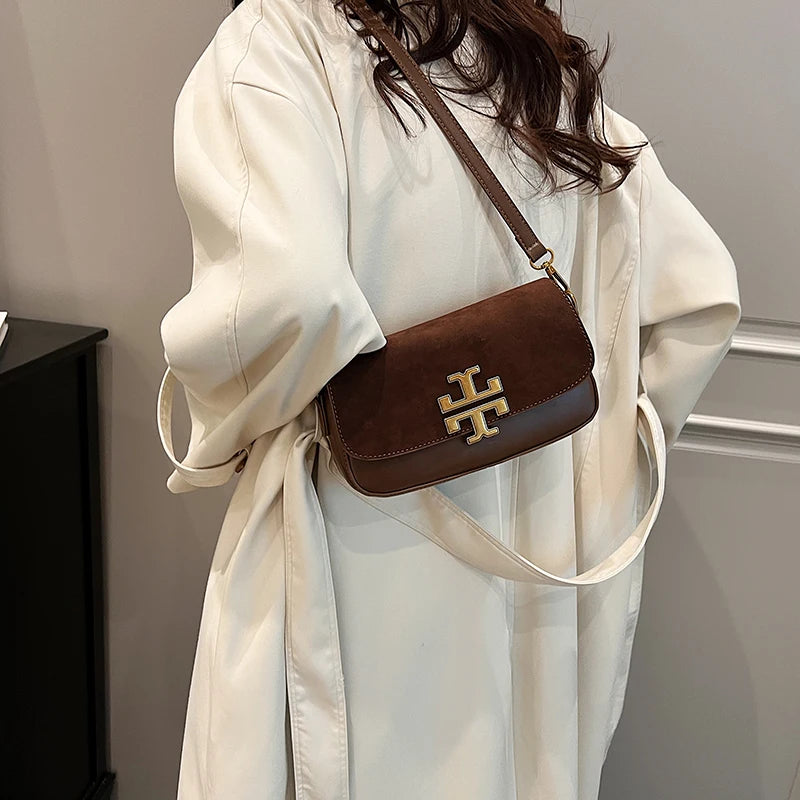 Luxury Leather Diaper Bags For Women Designer Crossbody Shoulder Purse Elegant Ladies Tote Handbag Classic Fashionable