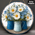 OEM 8 Inch Mini Round Wood Panel Art Custom Design Handmade Painting Cozy Home Decor Apartment Decoration
