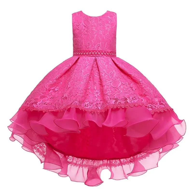 Four Seasons Children Clothing Girls Dresses Fashion Princess Dress for Girls Sleeveless Kids Flower Girl Dresses 3-13 Years