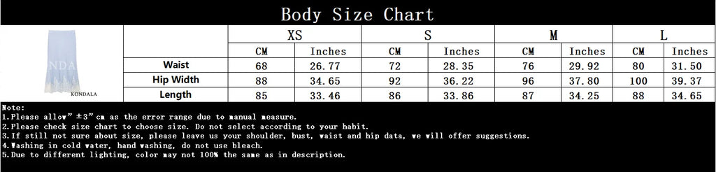 KONDALA Casual Chic Lace Skirt Set Women Holidays Summer Sky Blue Camisole,Midi Skirt 2026 Trendy Beach Leisure Street Skirt Set