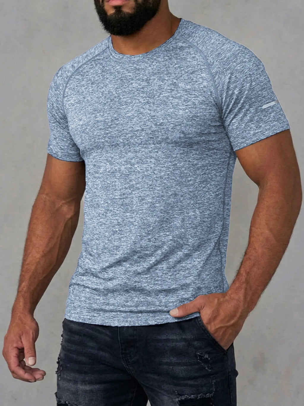 Men Compression Running T Shirt Fitness Tight Short Sleeve Tshirt Training Jogging Shirts Gym Sportswear Quick Dry Men's T shirt