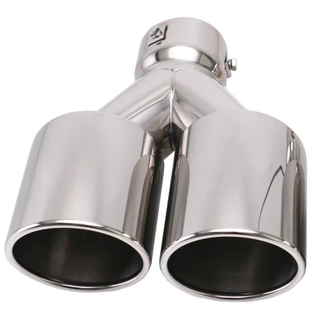 1PCS Exhaust Pipe 3'' inlet 4" outlet Universal Car Dual Muffler nozzle Tips Stainless Steel