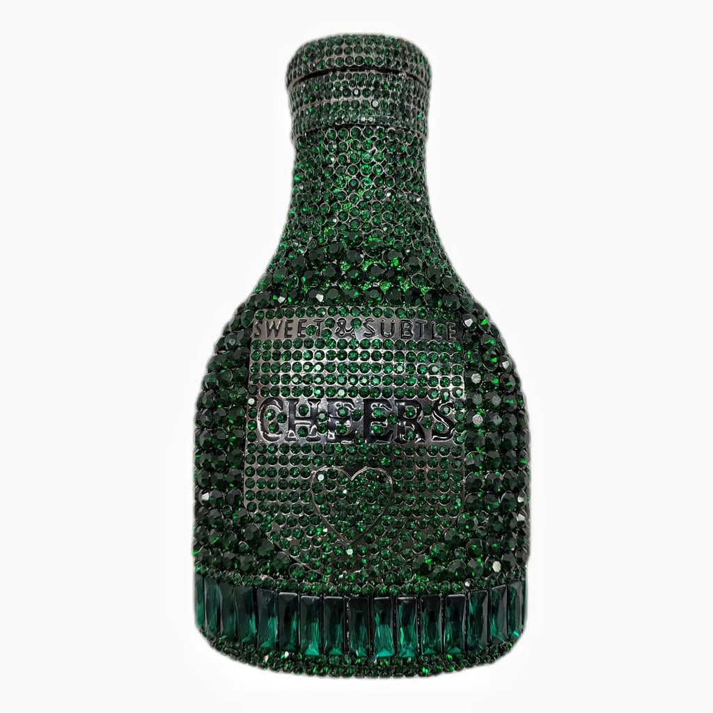 Champange Bottle bag Purses New Luxury Women Prom Dinner Crystal Clutches Diamond Lady Handbags Party Wedding Dinner bag