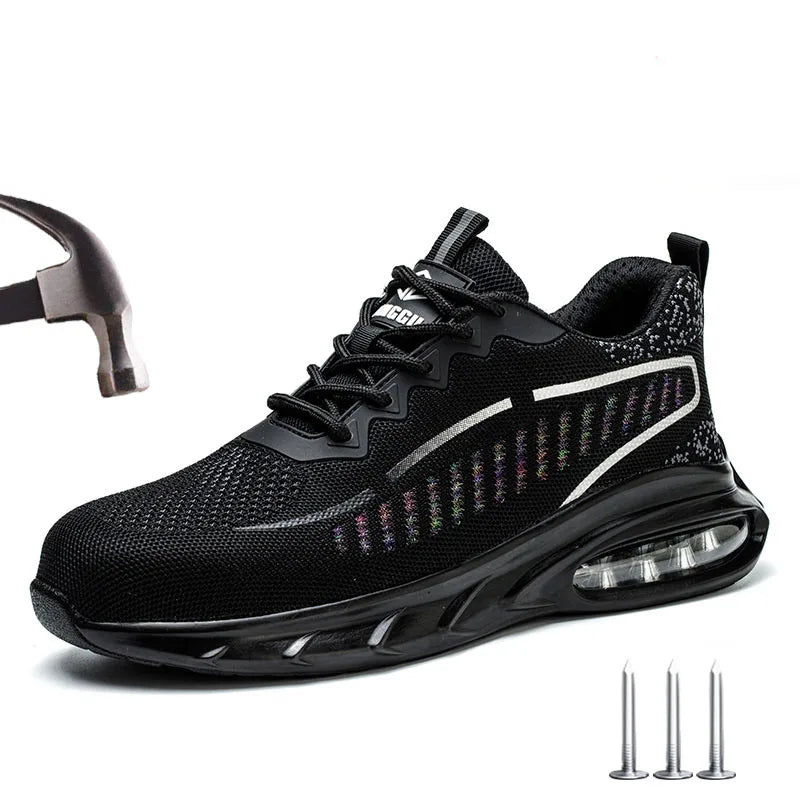 Insulation 6KV Work Safety Shoes Men Lightweight Air Cushion Indestructible Safety Boots Breathable Protective Work Sneakers