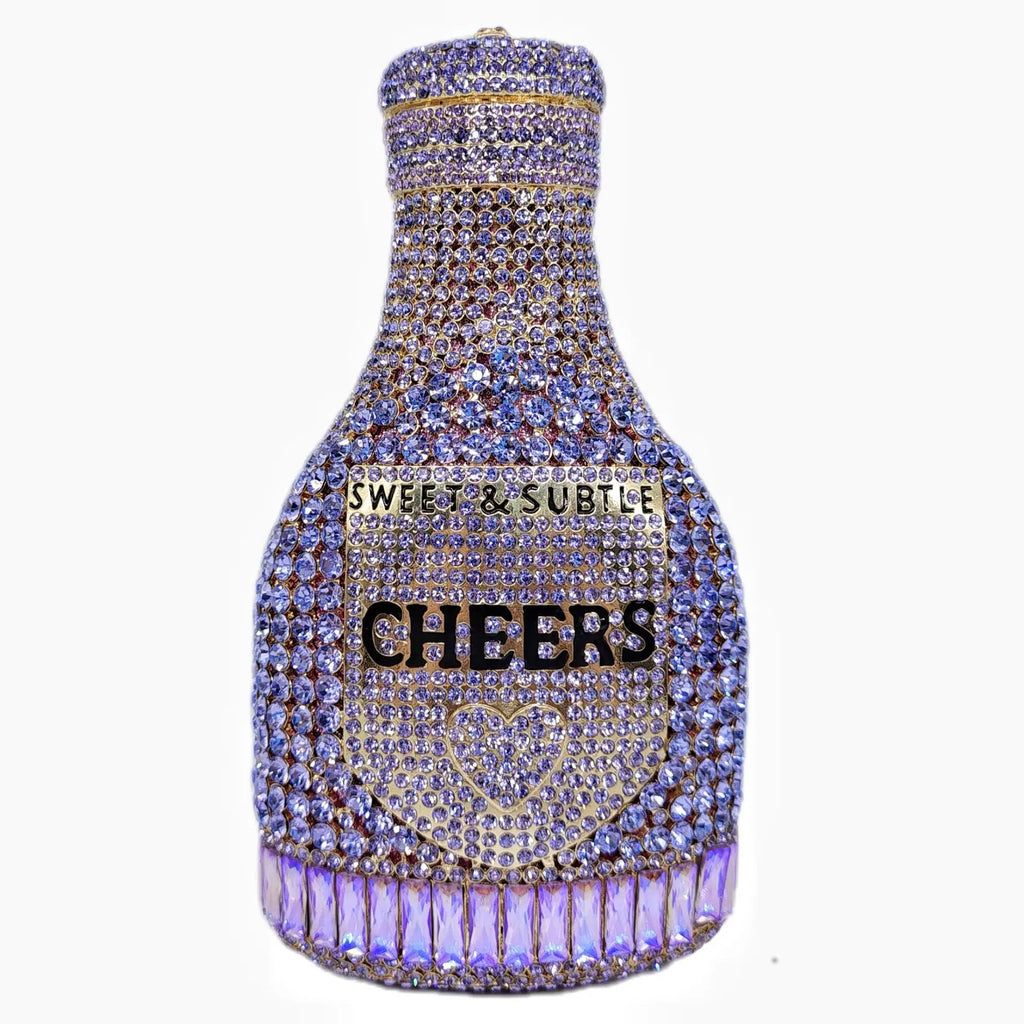 Champange Bottle bag Purses New Luxury Women Prom Dinner Crystal Clutches Diamond Lady Handbags Party Wedding Dinner bag