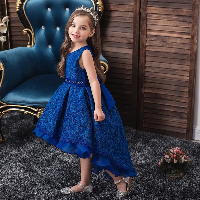 Four Seasons Children Clothing Girls Dresses Fashion Princess Dress for Girls Sleeveless Kids Flower Girl Dresses 3-13 Years