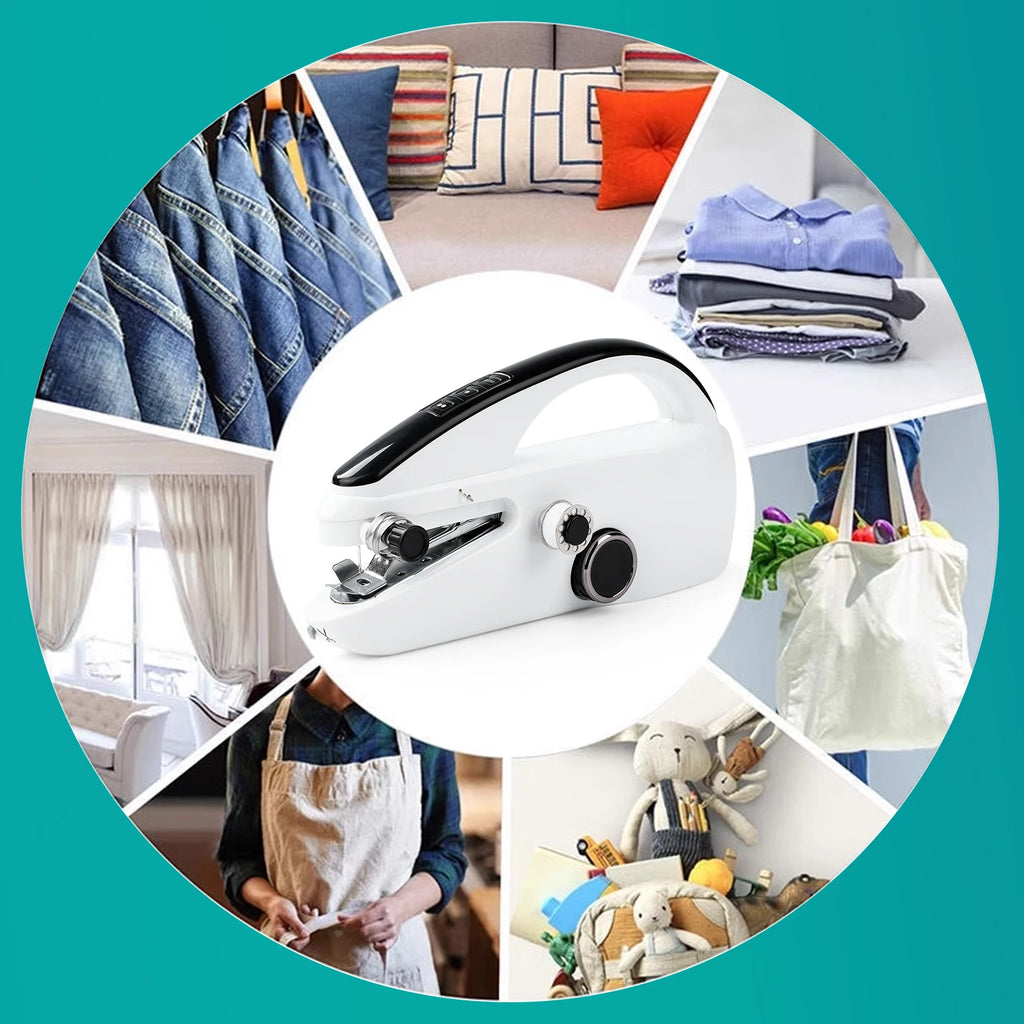 Mini Handheld Sewing Machine, Portable Electric Sewing Machine with Sewing Accessories