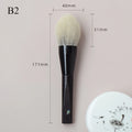 Soft Goat Canadian Squirrel Hair Makeup Brush Hand Crafted 1PC Face Powder Blush Brush Mother-of-Pearl Ebony Handle Makeup Brush