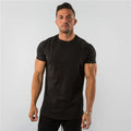 T Shirt Men Casual Short Sleeve Muscle Joggers Bodybuilding Tshirt Male Gym Fitness Tops Tee Streetwear Slim Fit Summer T-shirt