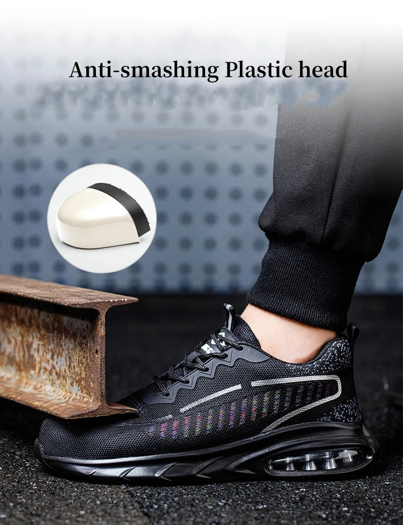 Insulation 6KV Work Safety Shoes Men Lightweight Air Cushion Indestructible Safety Boots Breathable Protective Work Sneakers