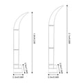 2PCS Wedding Arched Bracket,2.1m & 1.9m White/Gold Curved Wedding Stand,Decoration Backdrop Stand for Ceremony and Party