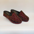African Popular Luxury Women's Rhinestone Slippers Non-slip height-raising, High-end  Mid-Heel Lady Casual Mullers Shoes F1207-1