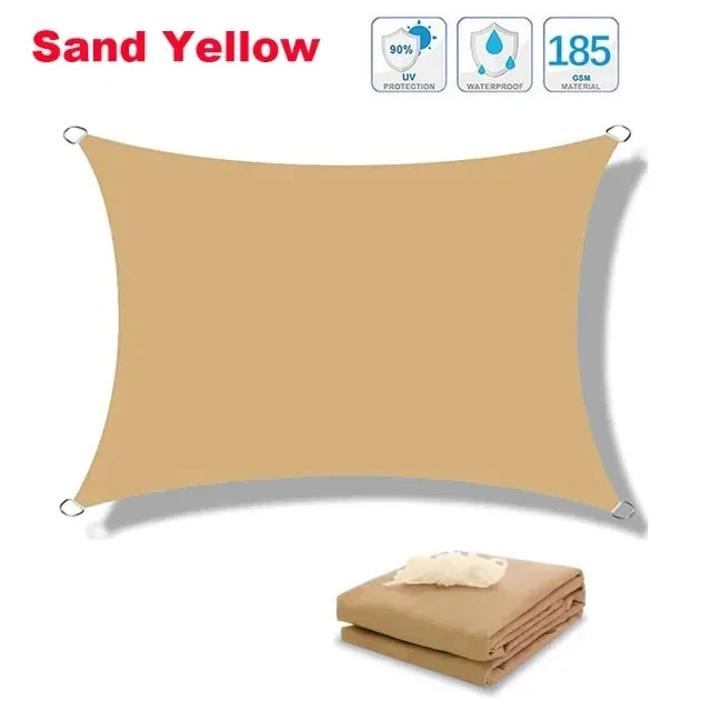 Waterproof Large Sun Shelter Sunshade Protection Outdoor Canopy Garden Patio Pool Shade Sail Awning Camping Shade ﻿
