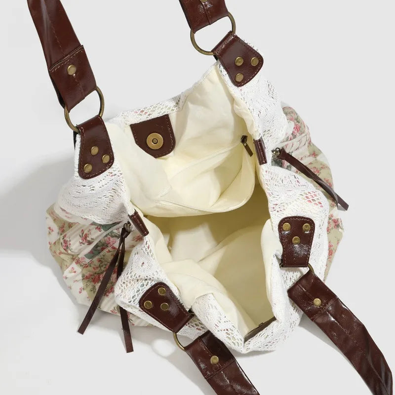 Vintage Lace Crossbody Bags for Women Shoulder Bag Versatile Purse and Handbags Designer Bags Travel Bag Сумка Женская 가방 Sac