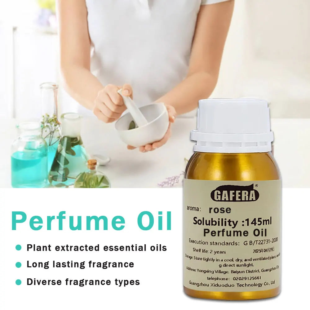 GAFERA 145ml Perfume Oil, For DIY Perfume & massage oil & Make Scented Candles & Soap & Shampoo & Shower & Humidifier Diffuser
