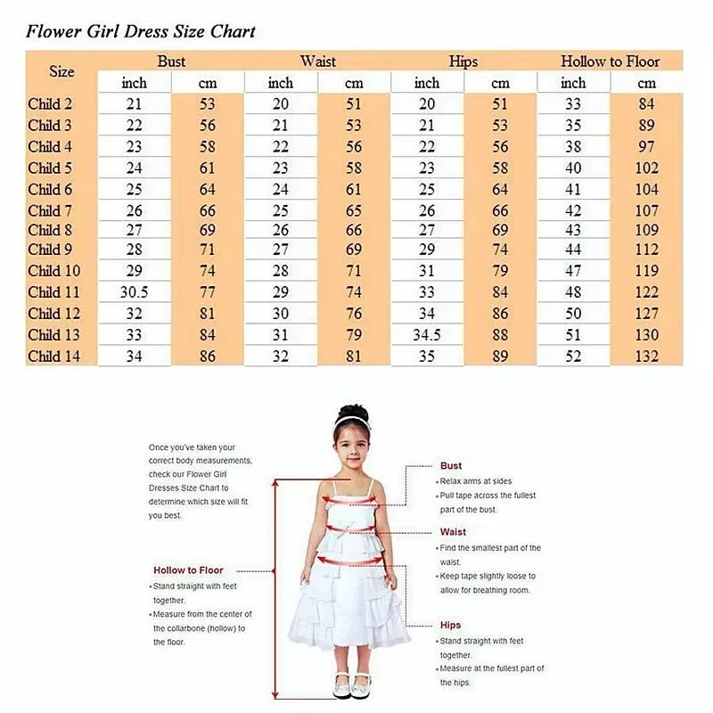 Puffy Flower Girl Dresses For Wedding Kids Pageant First Communion Dress