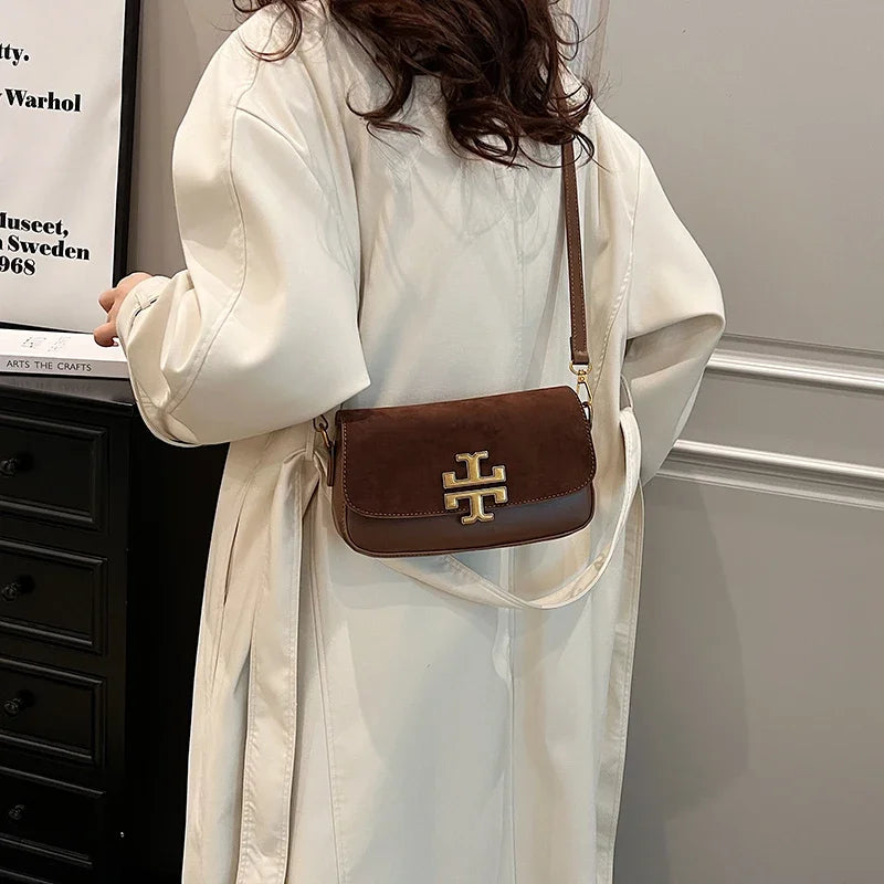 Luxury Leather Diaper Bags For Women Designer Crossbody Shoulder Purse Elegant Ladies Tote Handbag Classic Fashionable